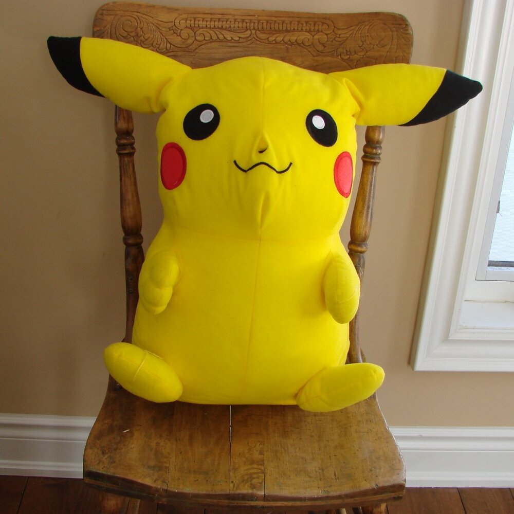 Pokemon Pikachu Plush Yellow 17" Large Plush Stuffed Toy Factory Nintendo 2019